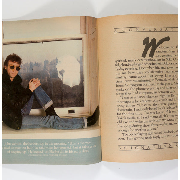 John Lennon & Yoko Ono Annie Leibovitz Rolling Stone 1981 January 22nd