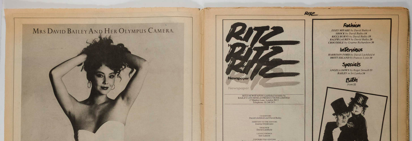 Steve Strange MARIE HELVIN Harrison Ford RITZ magazine 61 1982 Ekland