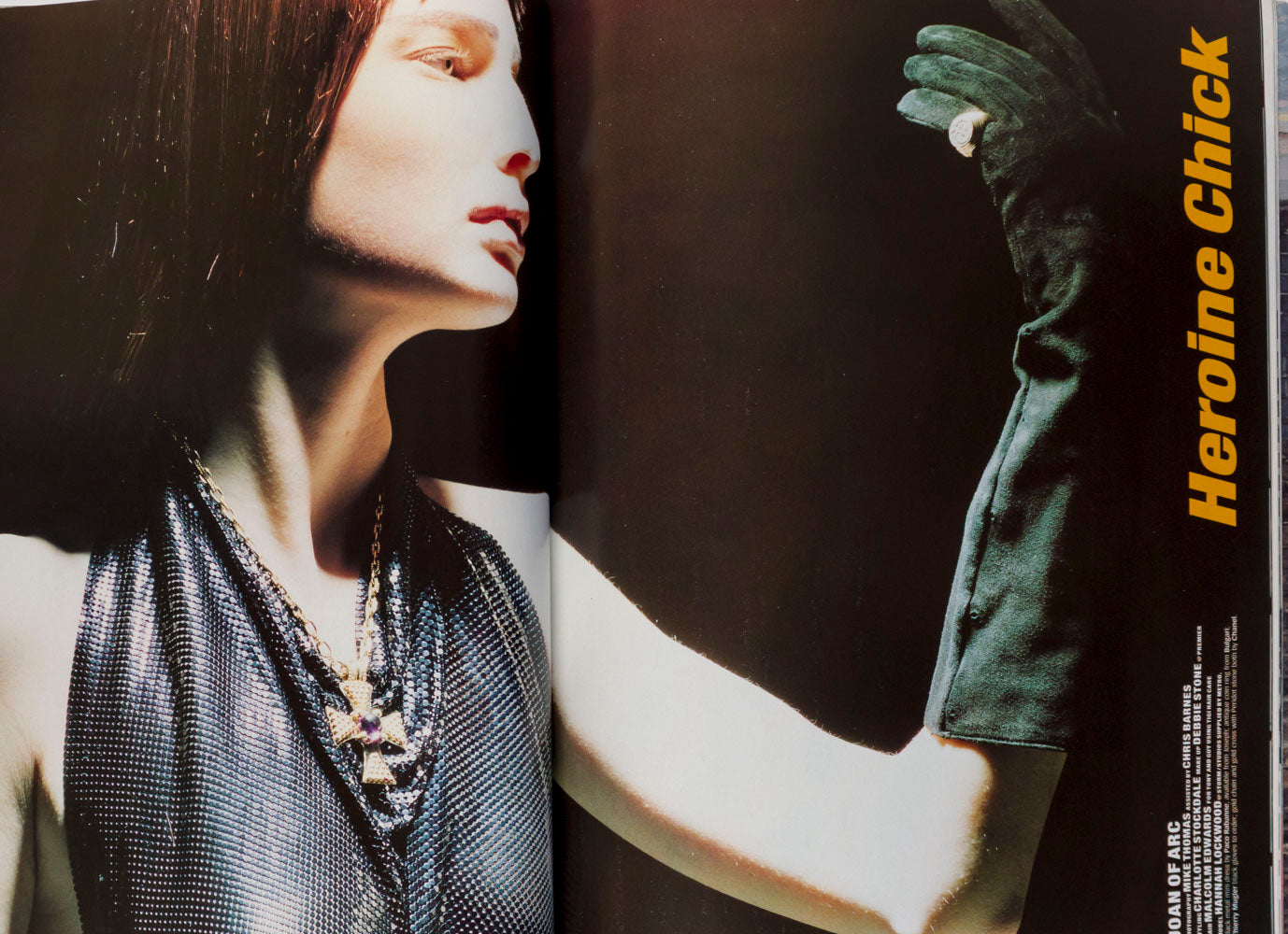 HELENA CHRISTENSEN Lagerfeld MELANIE WARD Araki DAZED & CONFUSED August 1997