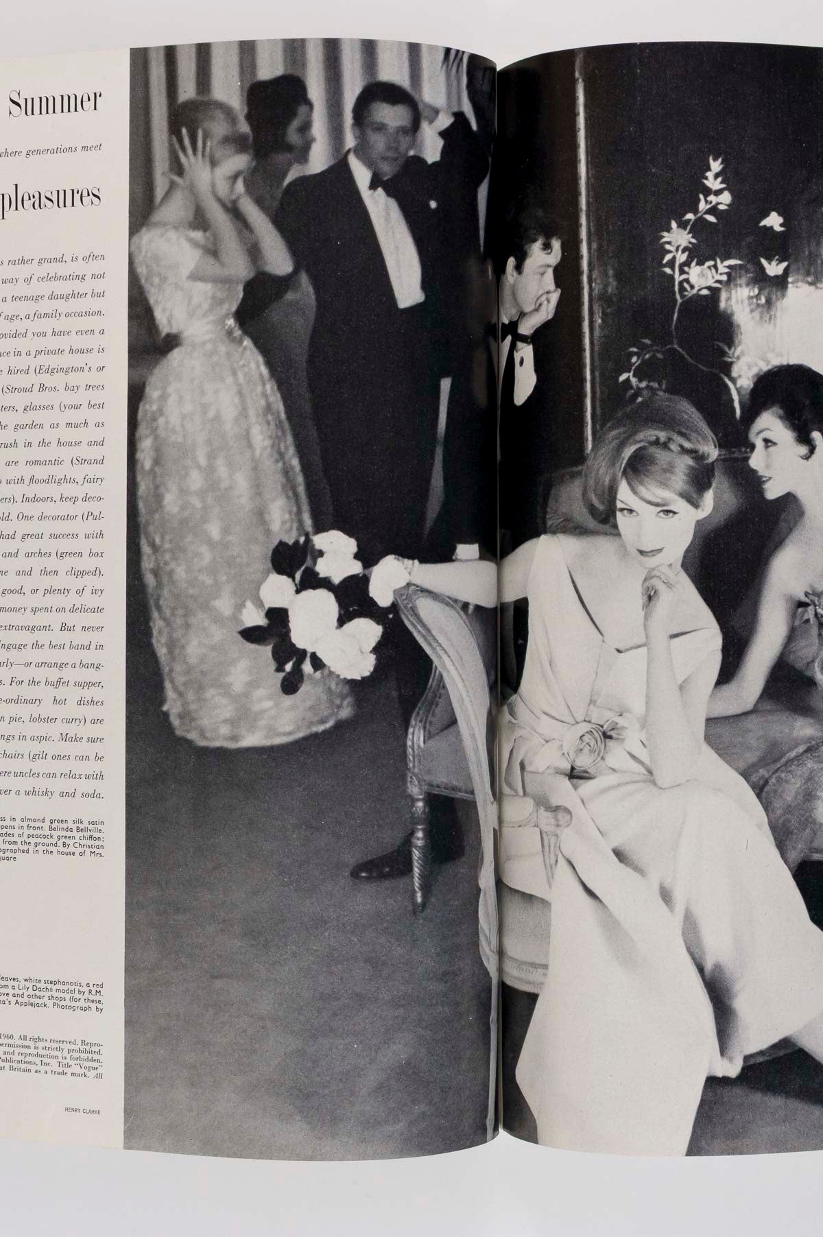 DUFFY Feliks Topolski PRINCESS MARGARET Audrey Hepburn VOGUE June 1960