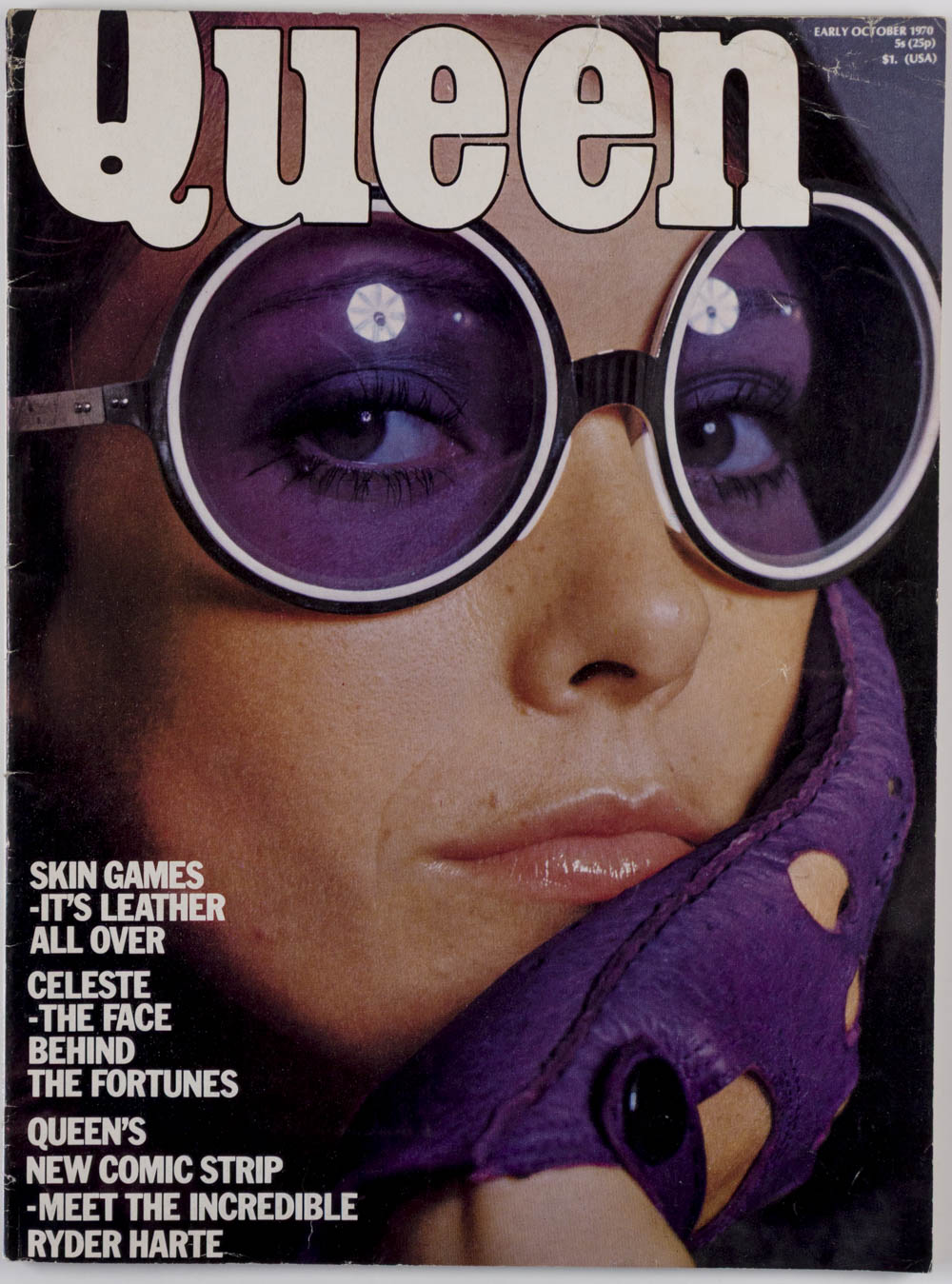 Edward Woodward GUY BOURDIN Germaine Greer QUEEN MAGAZINE Early 1970