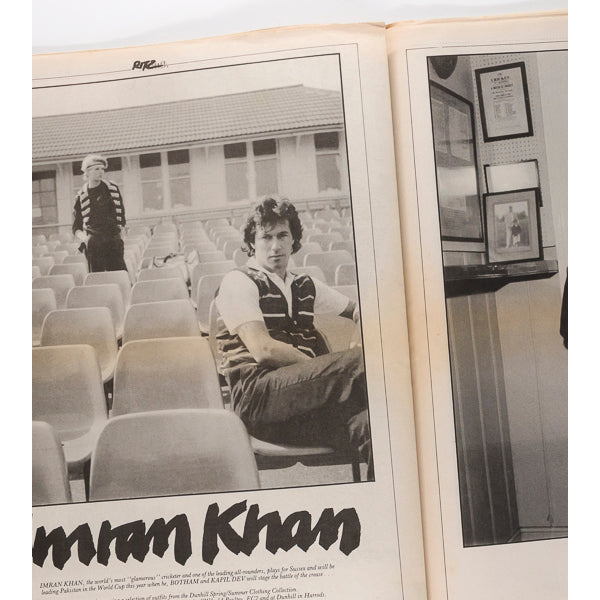 ELTON JOHN Imran Khan NICK RHODES Madam Marcos RITZ Magazine 1983 # 76