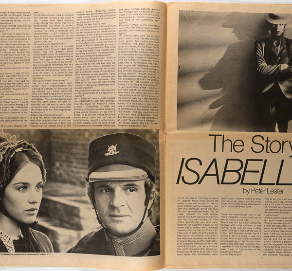 ISABELLE ADJANI Truffaut NICK ROEG Halston TIM CURRY Interview 03 1976