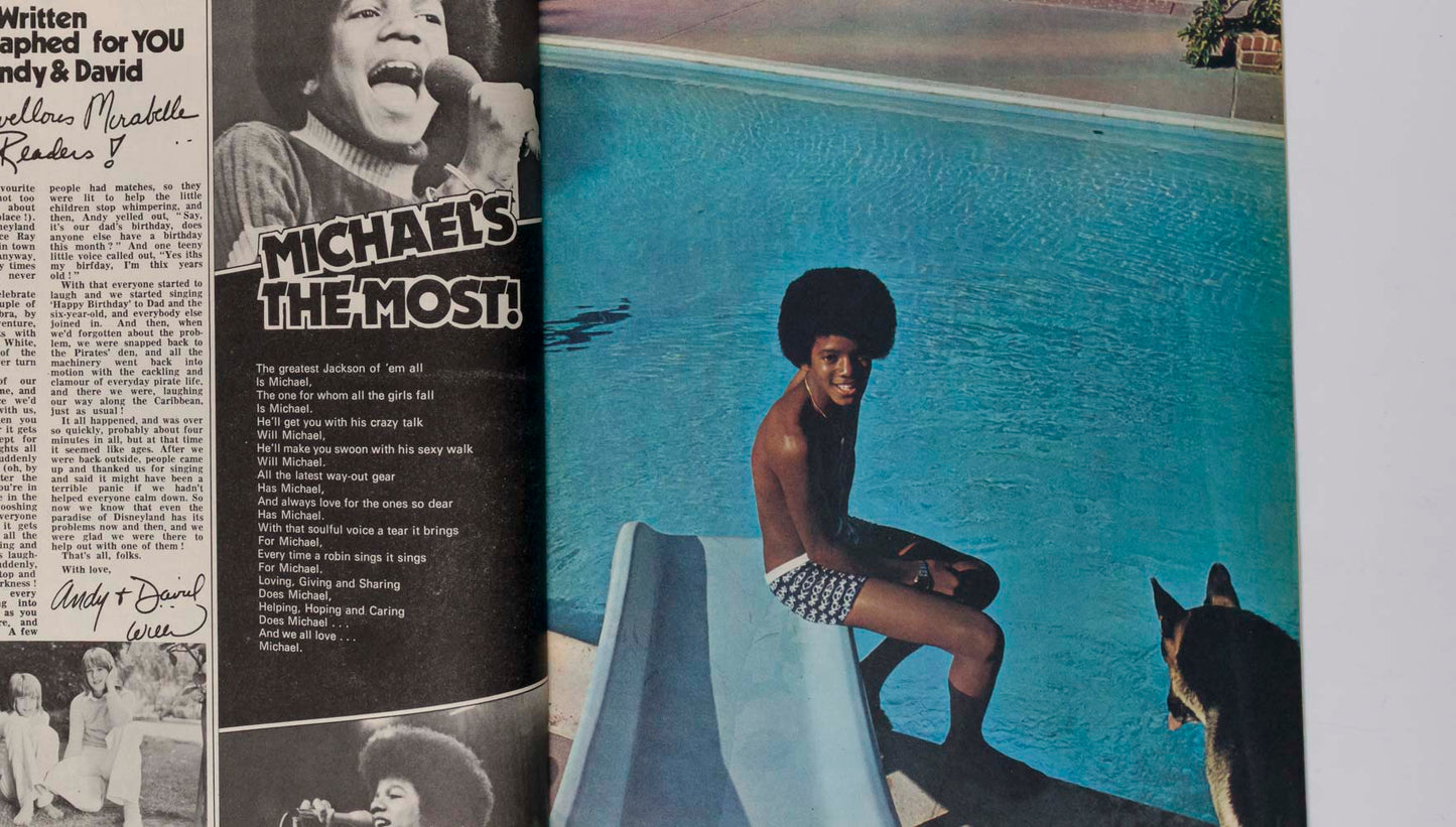 Jimmy Osmond BOLAN Michael Jackson MIRABELLE magazine 13 October 1973