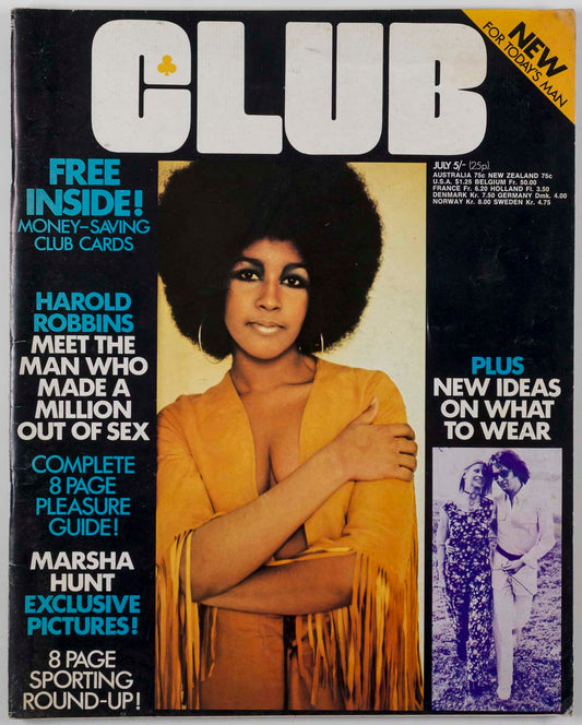 Marsha Hunt interview THE SAS CLUB INTERNATIONAL magazine July 1970 UK