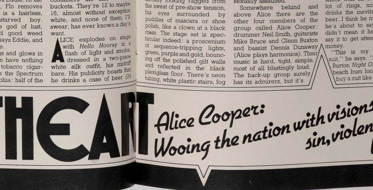 ANTON LAVEY Witchcraft OCCULT Honey magazine October 1973 Alice Cooper