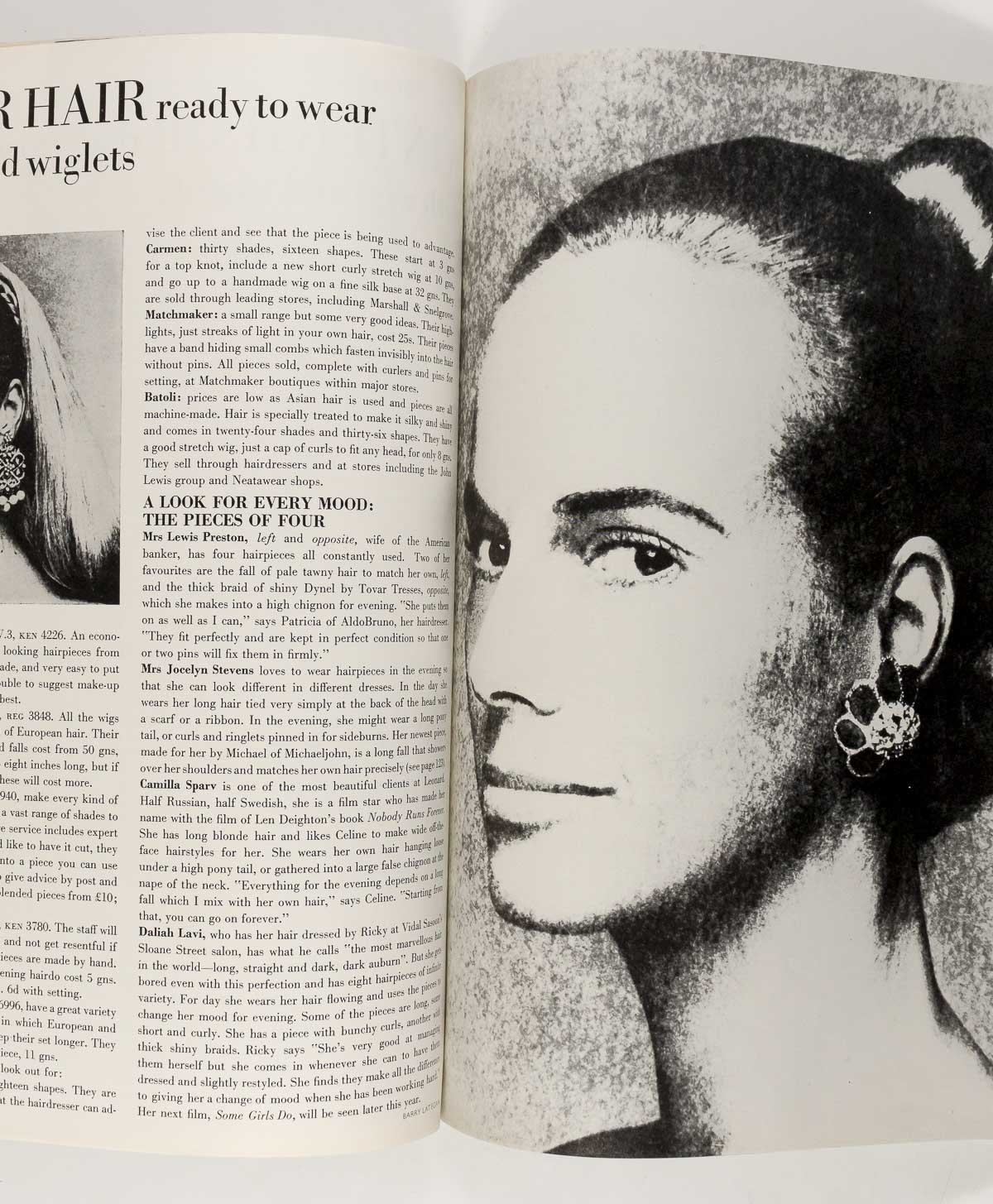 CELIA HAMMOND Ingrid Boulting HELMUT NEWTON Vogue October 1st 1968 UK