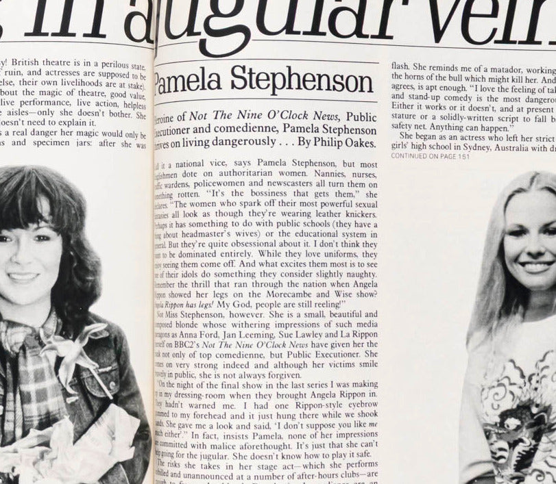 Pamela Stephenson JULIE WALTERS Joanne Russell COSMOPOLITAN May 1981