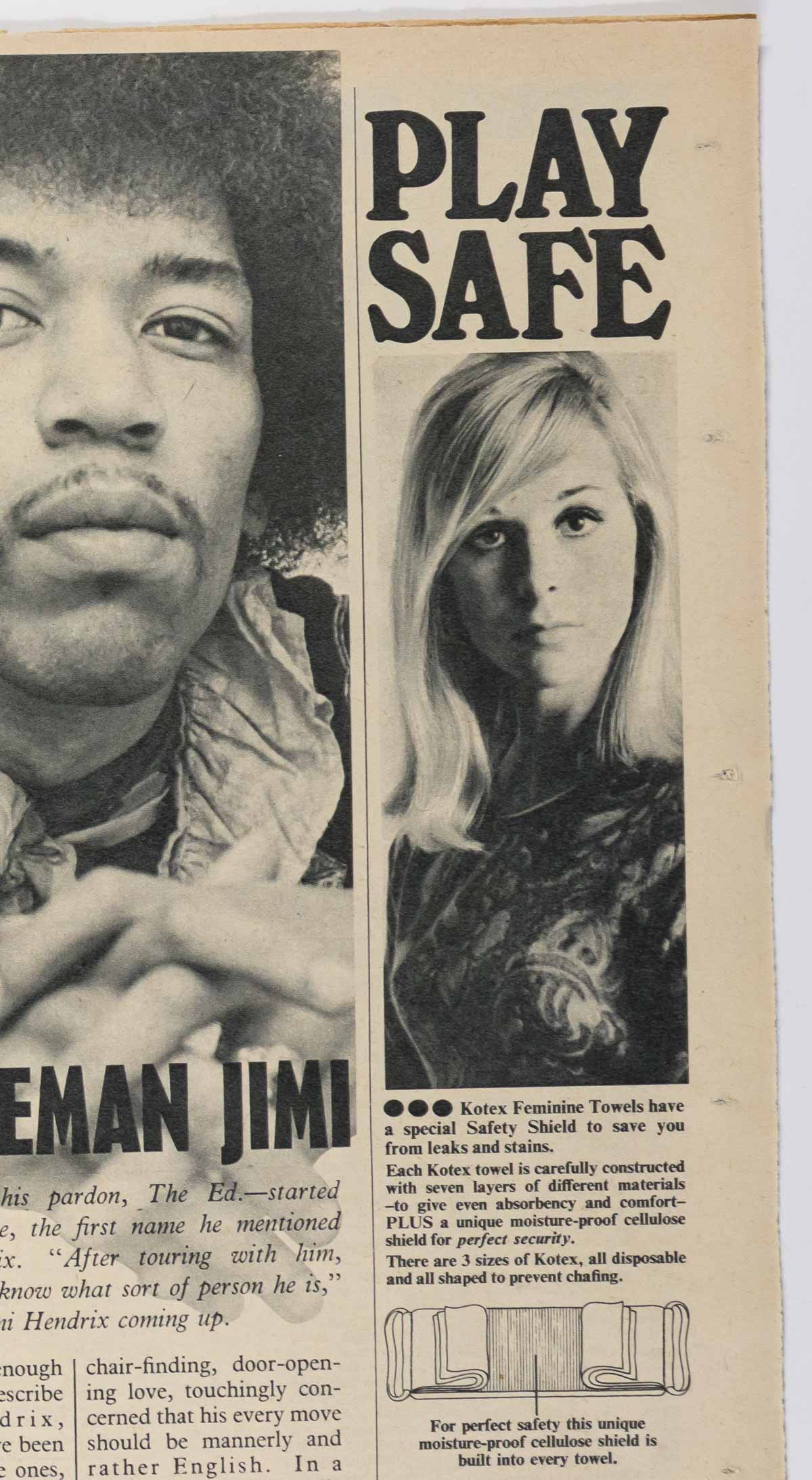 Jimi Hendrix George Best Bee Gees Fabulous 208 magazine 8th July 1967