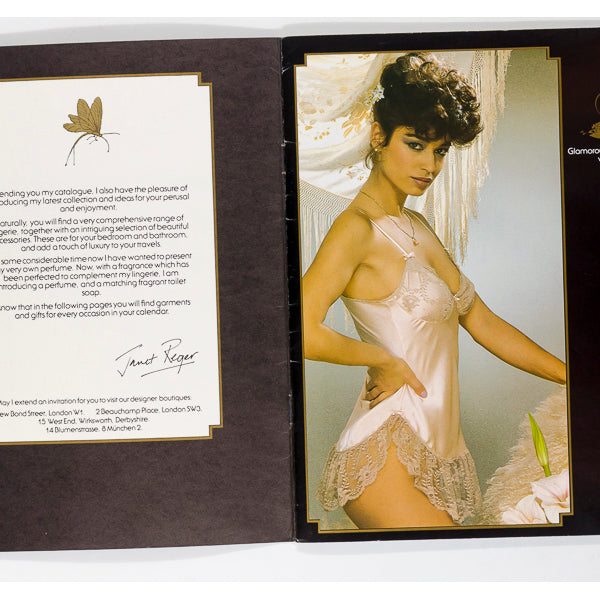 JANET REGER Lingerie LOOKBOOK catalogue 1970's Dragonfly VINTAGE book