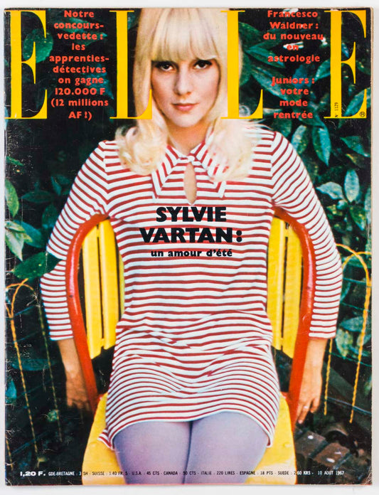 SYLVIE VARTAN Johnny Hallyday ALAIN DELON Emmanuelle Khanh FRENCH ELLE Magazine