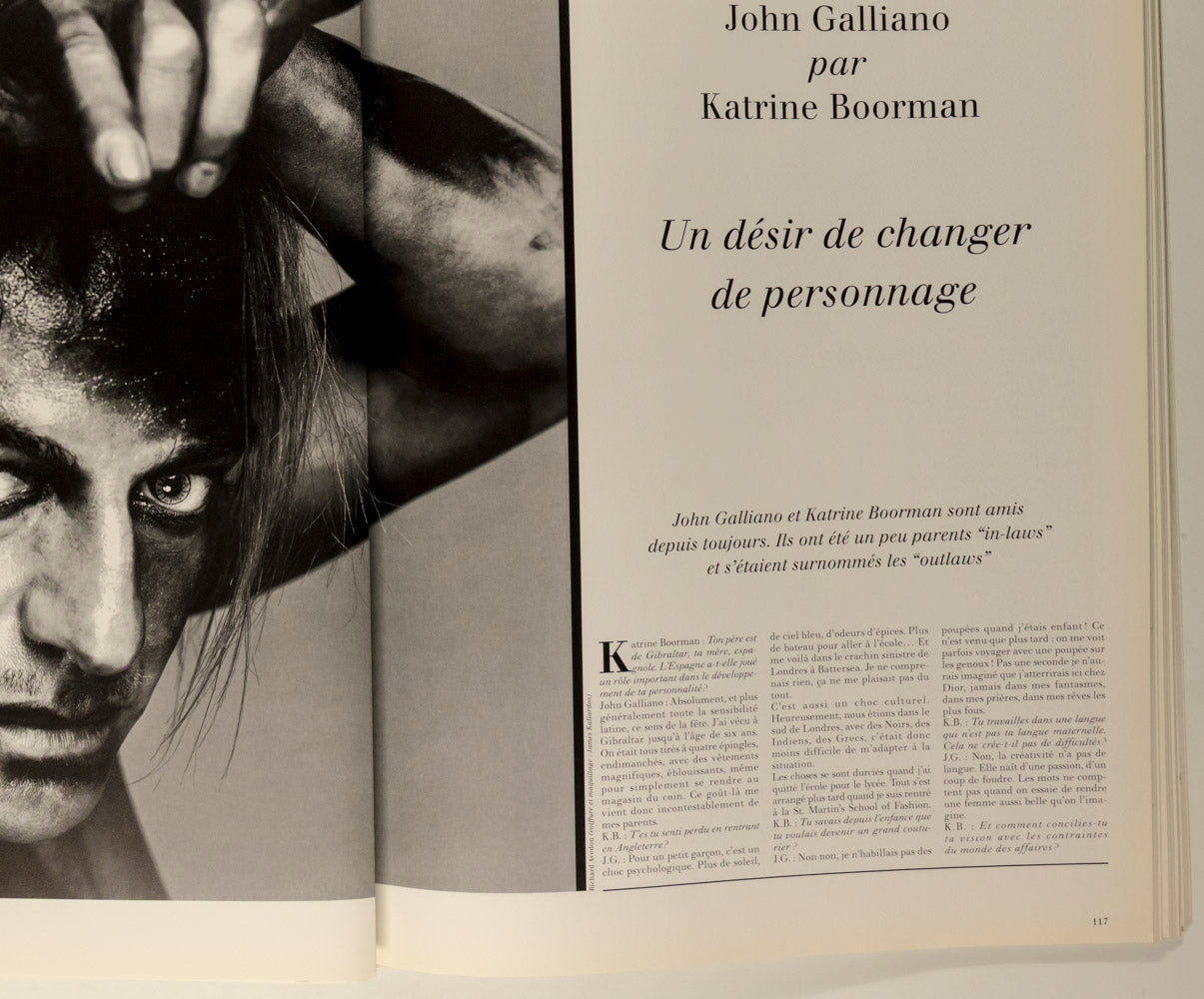 GERARD DEPARDIEU Richard Avedon JOHN GALLIANO Egoiste magazine #14 Vol