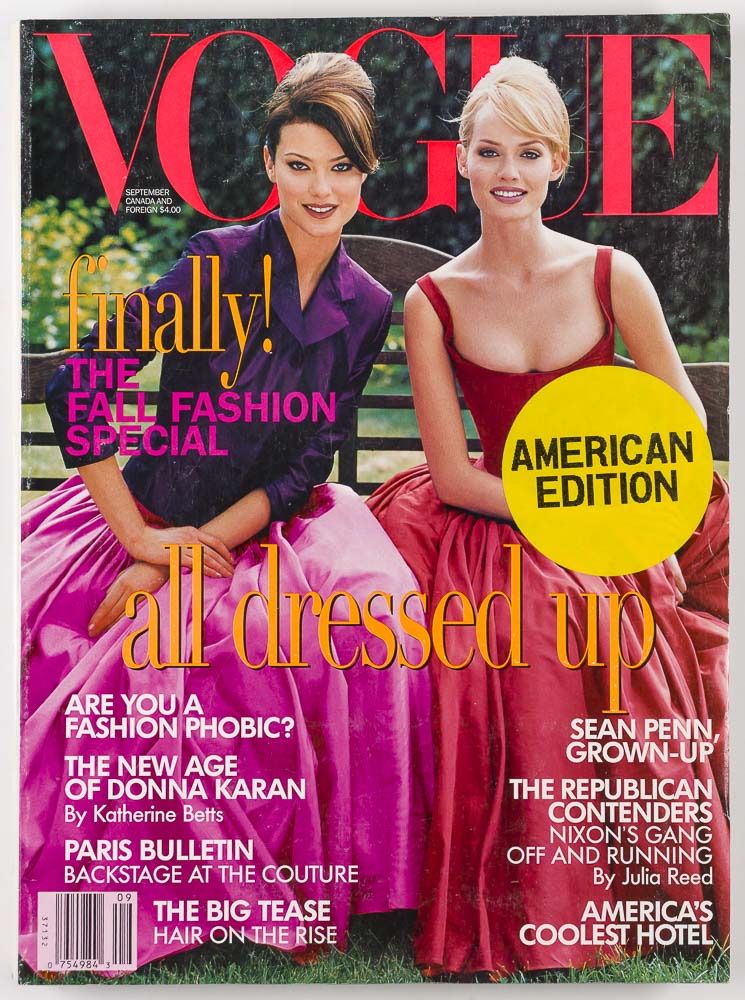 Amber Valletta FALL COUTURE Shalom Harlow VOGUE September 1995