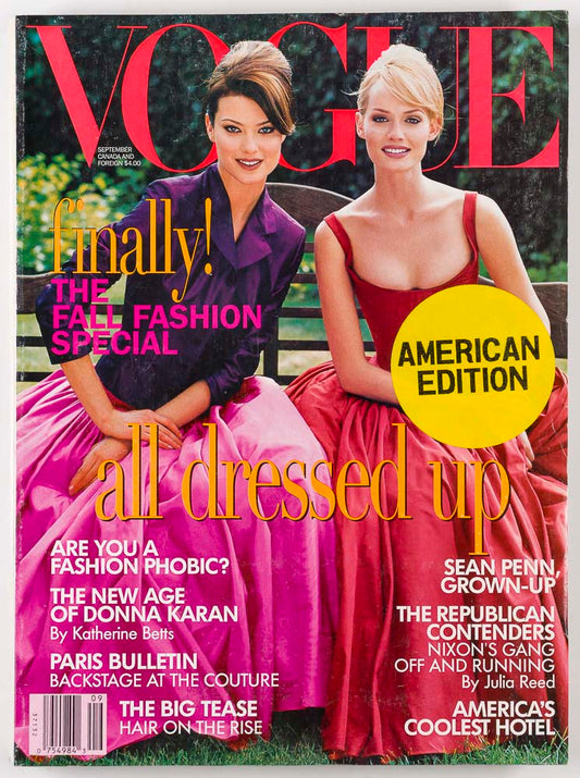 Amber Valletta FALL COUTURE Shalom Harlow VOGUE September 1995