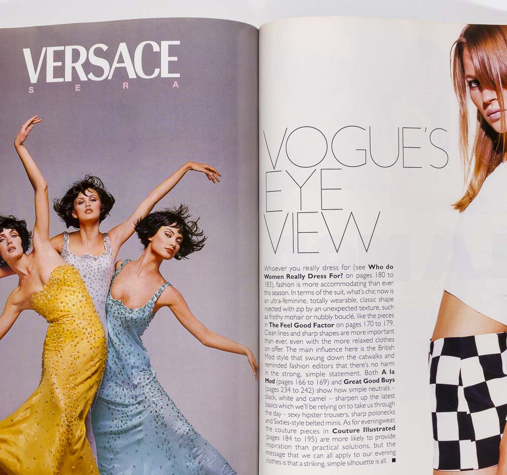 KATE MOSS Bruce Weber NICOLE KIDMAN Vogue October 1995 HELMUT NEWTON