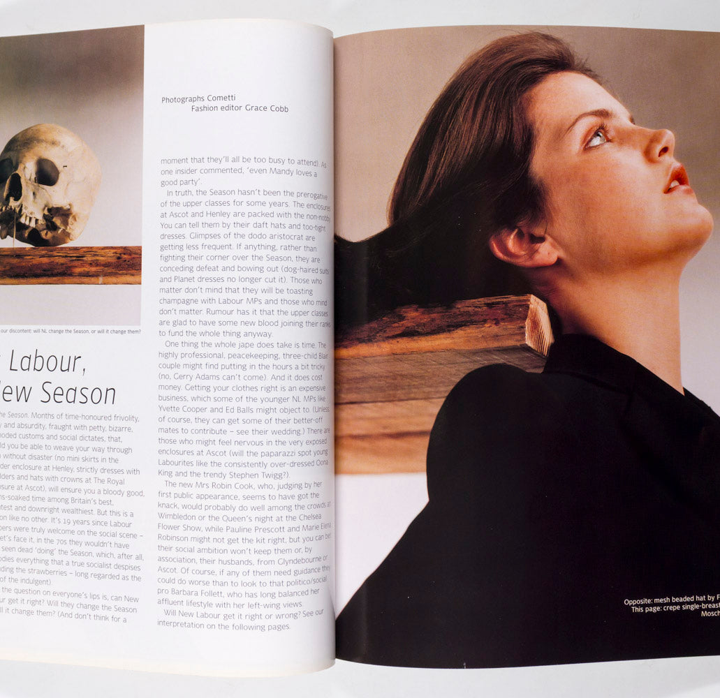 Carmen Kass EUGENIA SILVA Milla HELMUT NEWTON Frank magazine June 1998