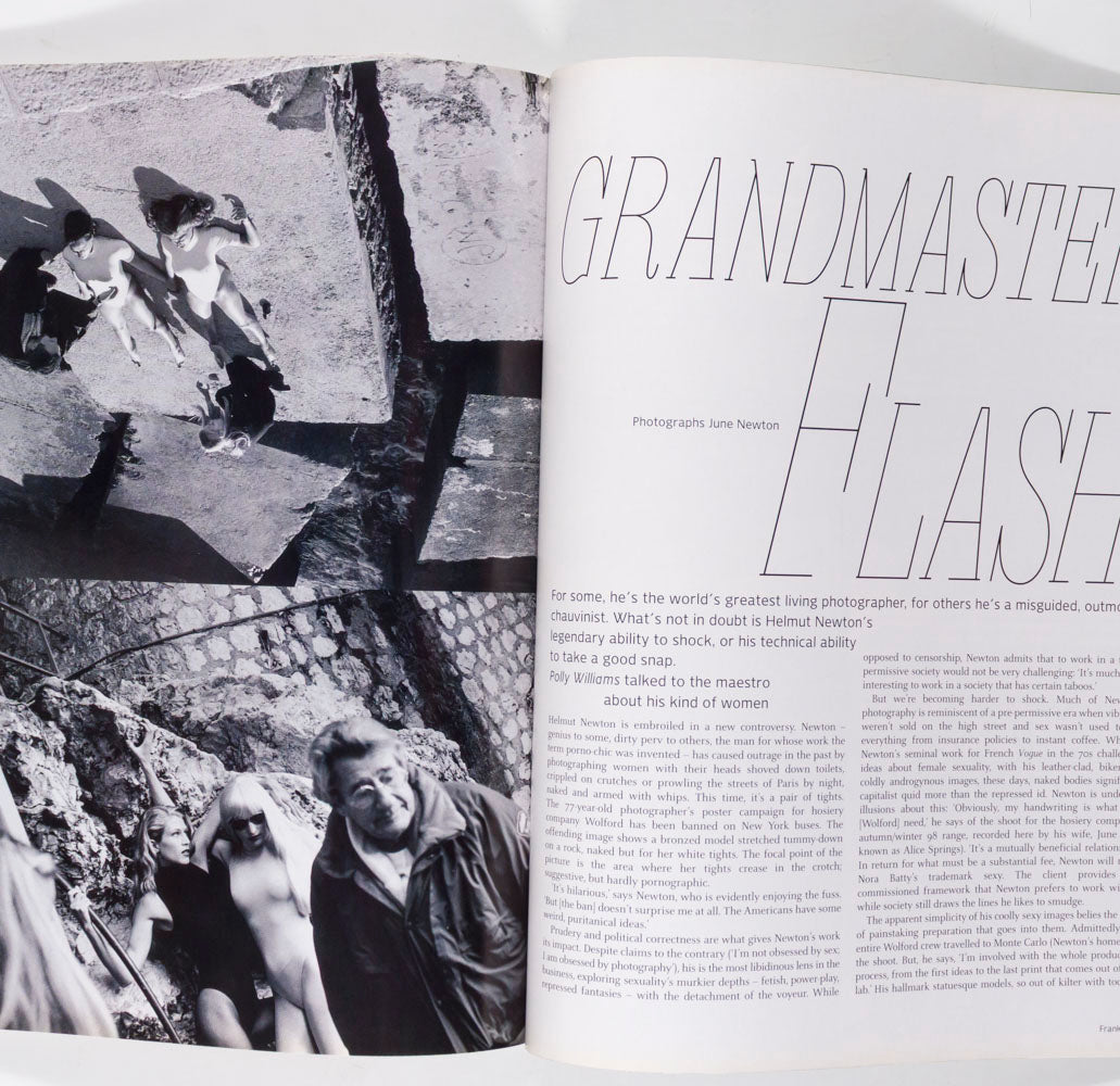 Carmen Kass EUGENIA SILVA Milla HELMUT NEWTON Frank magazine June 1998