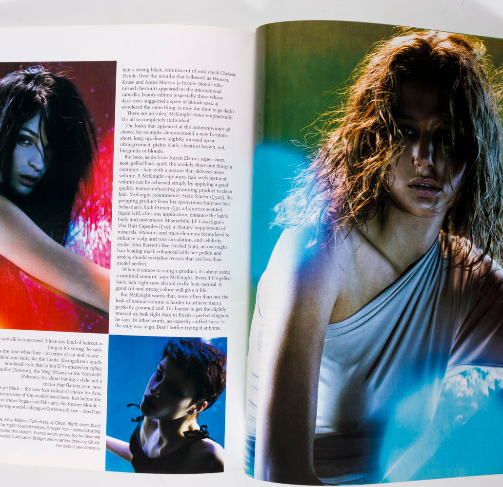 Carmen Kass EUGENIA SILVA Milla HELMUT NEWTON Frank magazine June 1998