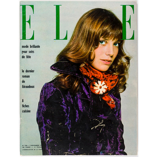 JANE BIRKIN Jean Giradoux Rare FRENCH ELLE MAGAZINE November 1969