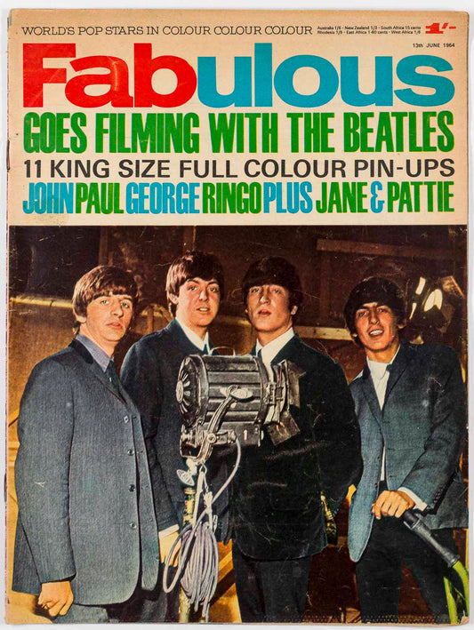 Pattie Boyd Filming The Beatles Jane Asher Fabulous magazine June 1964