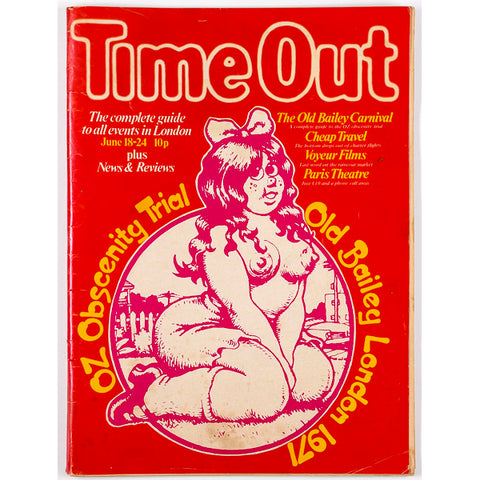 R. CRUMB Oz obscenity trial SUN RA David Crosby TIME OUT magazine