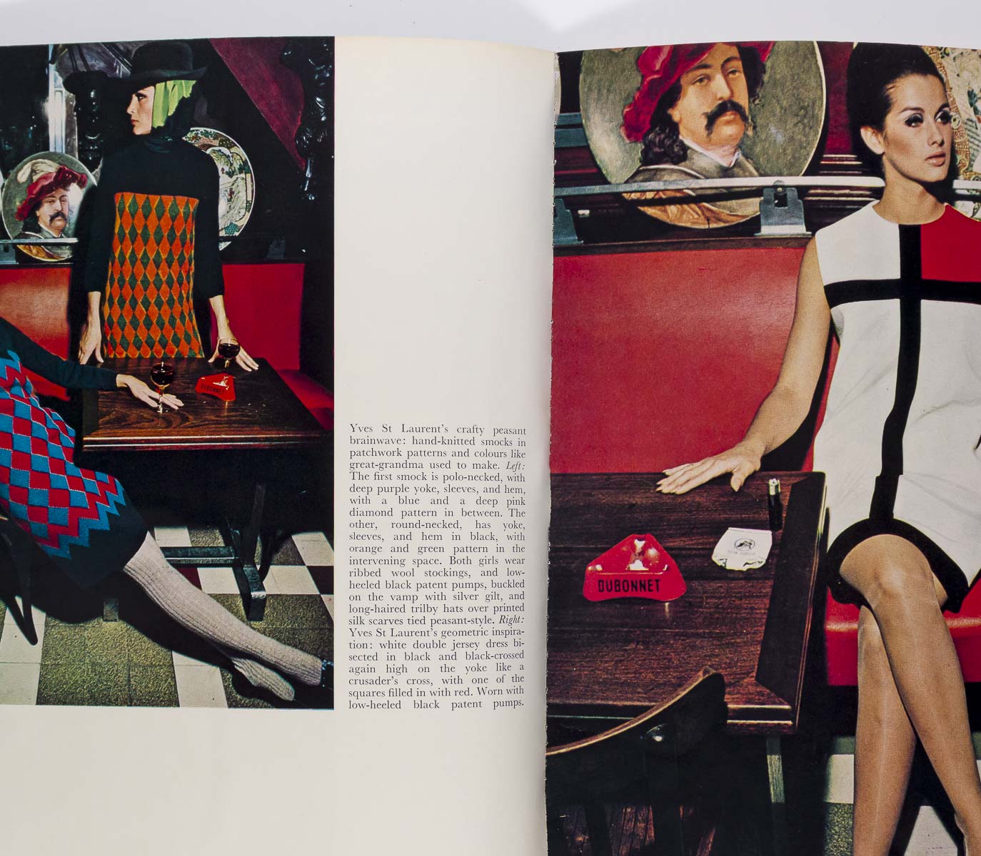 PIERRE CARDIN Jill Kennington YSL MONDRIAN QUEEN magazine 1965 September