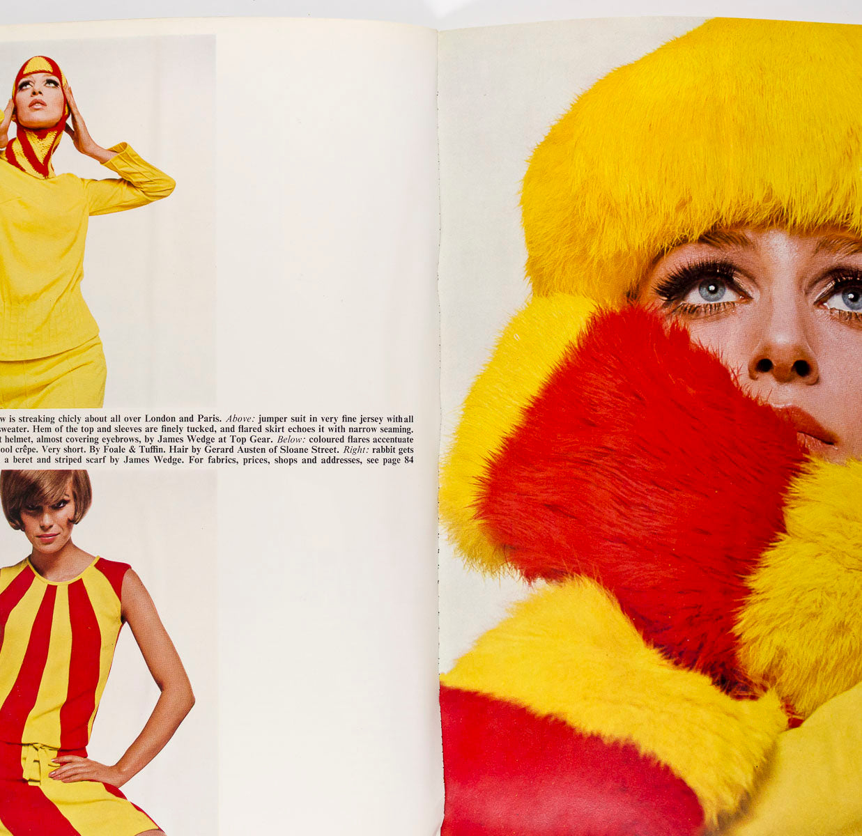 PIERRE CARDIN Jill Kennington YSL MONDRIAN QUEEN magazine 1965 September