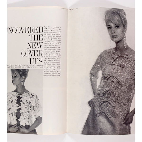 JANE ASHER Masks Sixties Fashion QUEEN MAGAZINE May 1962