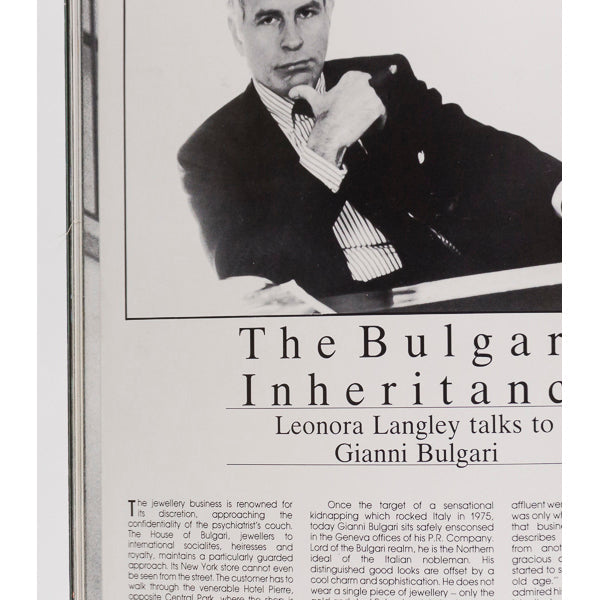 Helen Mirren GIANNI BULGARI Rudolf Nureyev Avantgarde magazine W 1983