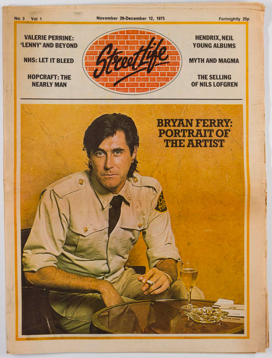 BRYAN FERRY Martin Sharp OZ Lofgren STREETLIFE magazine November 1975