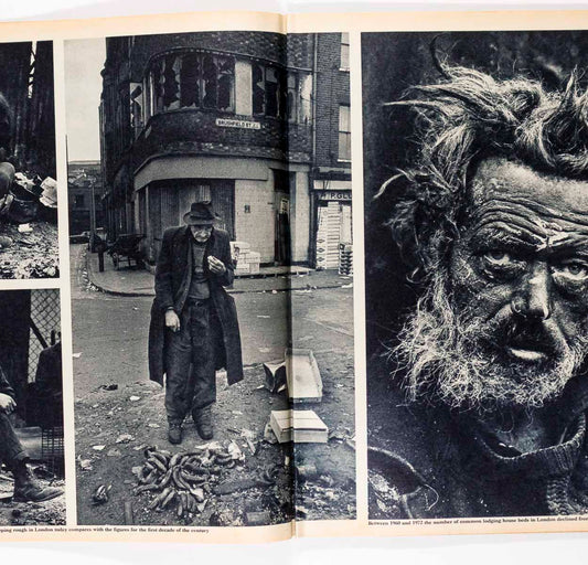 DON McCULLIN Skid Row EAST END London DAVID MONTGOMERY Sunday Times magazine VTG