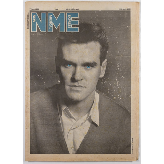MORRISSEY The Smiths LAURIE ANDERSON NME magazine June 1986