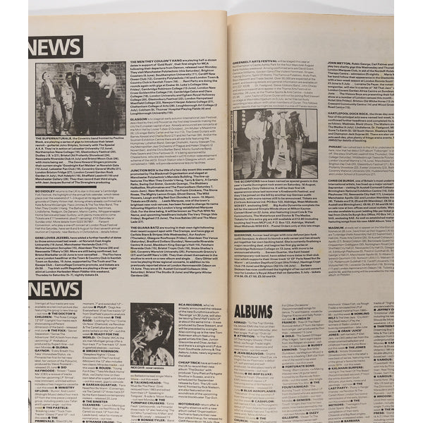 MORRISSEY The Smiths LAURIE ANDERSON NME magazine June 1986