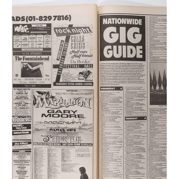 MORRISSEY The Smiths LAURIE ANDERSON NME magazine June 1986