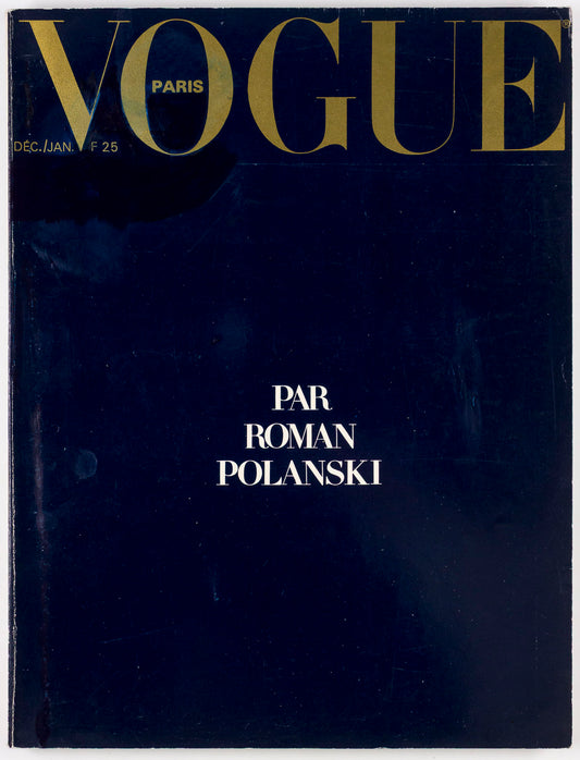 ROMAN POLANSKI Sharon Tate GUY BOURDIN Bruce Lee Paris Vogue 1976 vtg