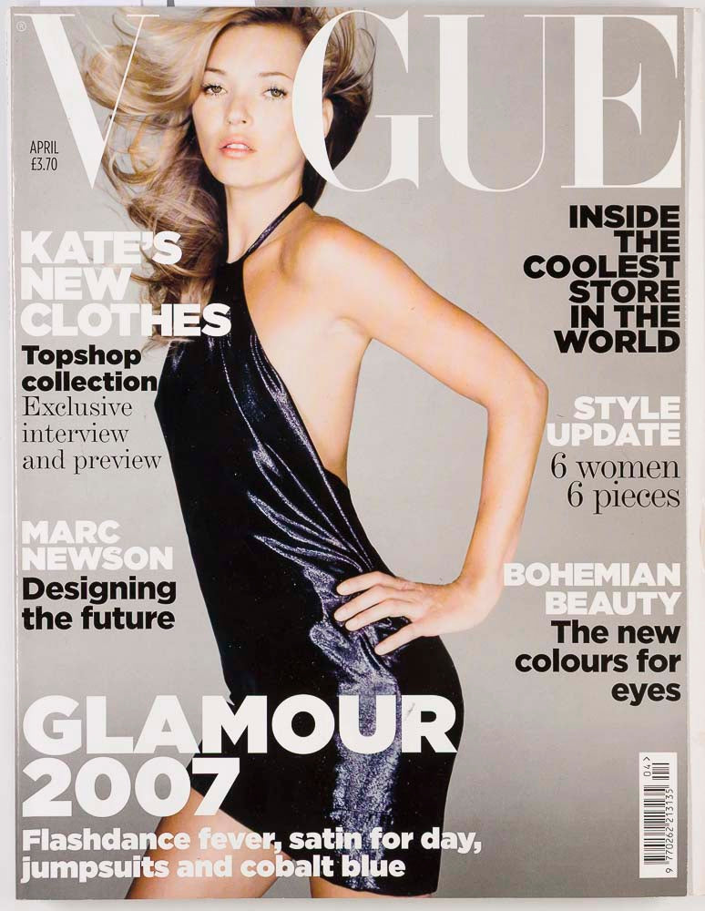 Kate Moss MILLA JOVOVICH Anja Rubik VOGUE April 2007 TOPSHOP