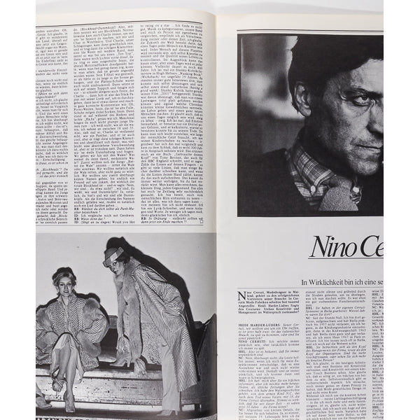 GLORIA SWANSON Zappa CERRUTI Helmut Newton INTERVIEW magazine German 3 1979