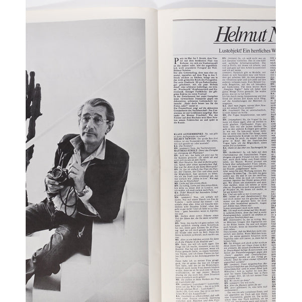 GLORIA SWANSON Zappa CERRUTI Helmut Newton INTERVIEW magazine German 3 1979
