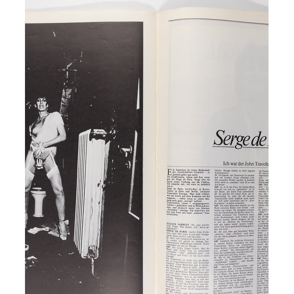 GLORIA SWANSON Zappa CERRUTI Helmut Newton INTERVIEW magazine German 3 1979