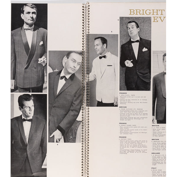 RENE GRUAU Pierre Cardin SIR Fashion Journal Spring 1962 Menswear 60's