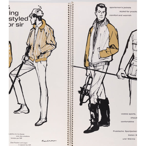 RENE GRUAU Pierre Cardin SIR Fashion Journal Spring 1962 Menswear 60's