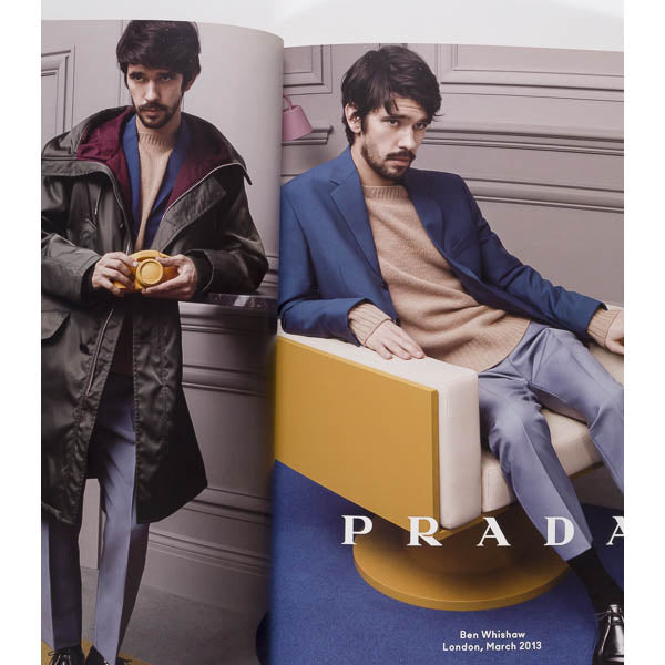 BEN WHISHAW Christophe Waltz EZRA MILLER Sims PRADA Lookbook 2013 Fall