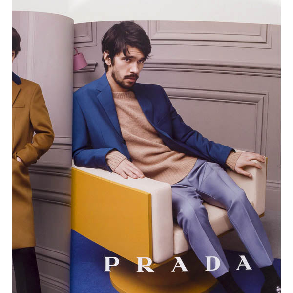 BEN WHISHAW Christophe Waltz EZRA MILLER Sims PRADA Lookbook 2013 Fall