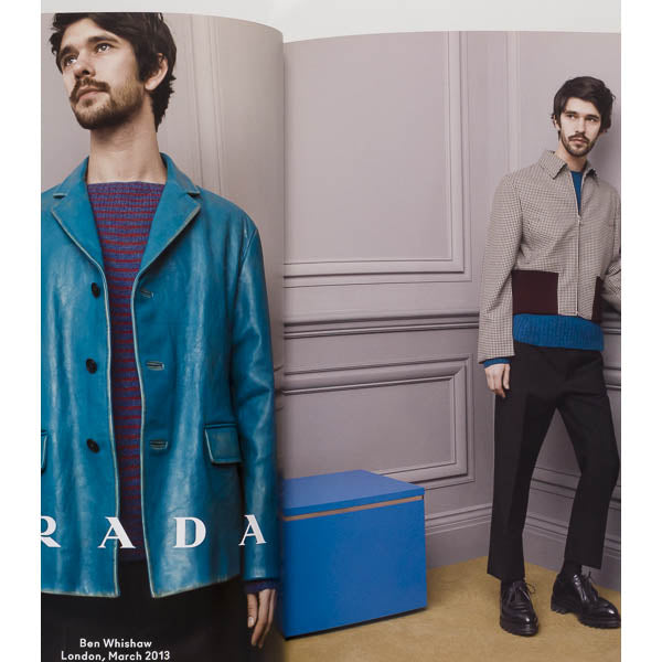 BEN WHISHAW Christophe Waltz EZRA MILLER Sims PRADA Lookbook 2013 Fall