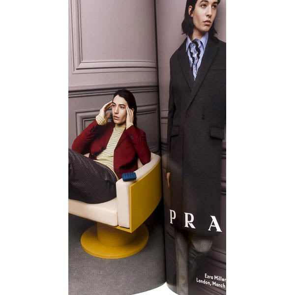 BEN WHISHAW Christophe Waltz EZRA MILLER Sims PRADA Lookbook 2013 Fall