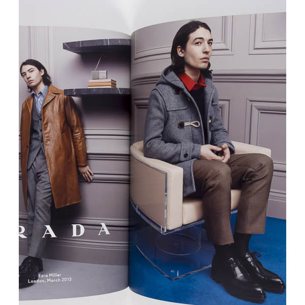 BEN WHISHAW Christophe Waltz EZRA MILLER Sims PRADA Lookbook 2013 Fall