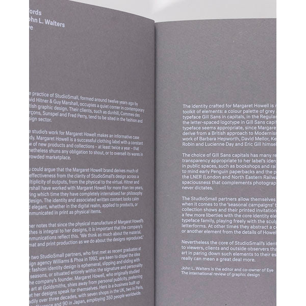 Ten Years of Margaret Howell and Eric Gill BOOK 2016 Fashion invites