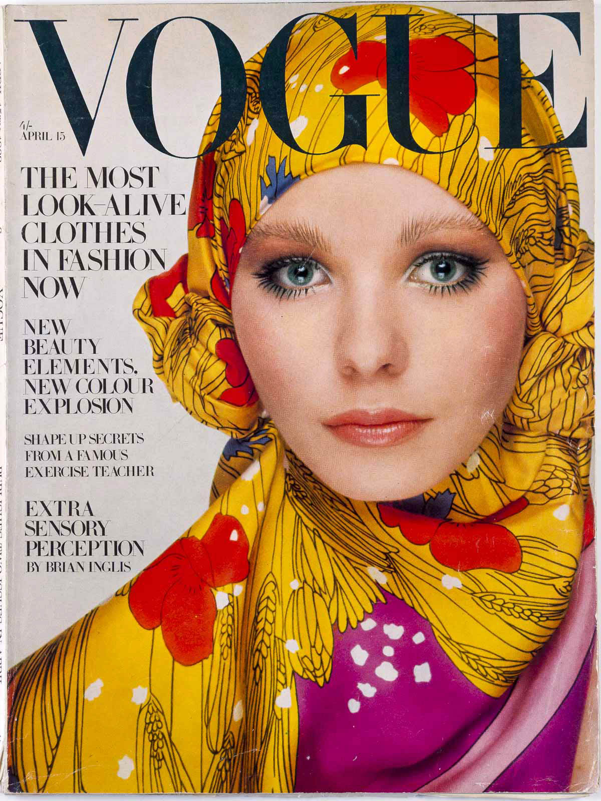 MAUDIE JAMES Guy Bourdin PATTIE BOYD Vogue April 15th 1969  LINDA THORSON Rolex