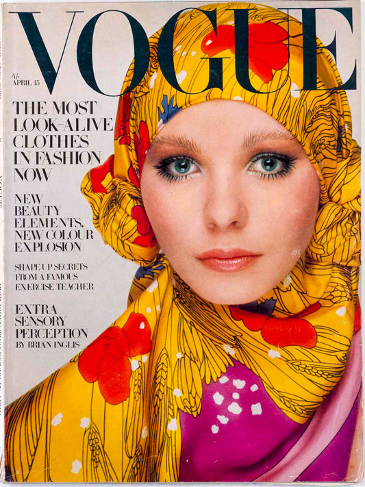 MAUDIE JAMES Guy Bourdin PATTIE BOYD Vogue April 15th 1969  LINDA THORSON Rolex