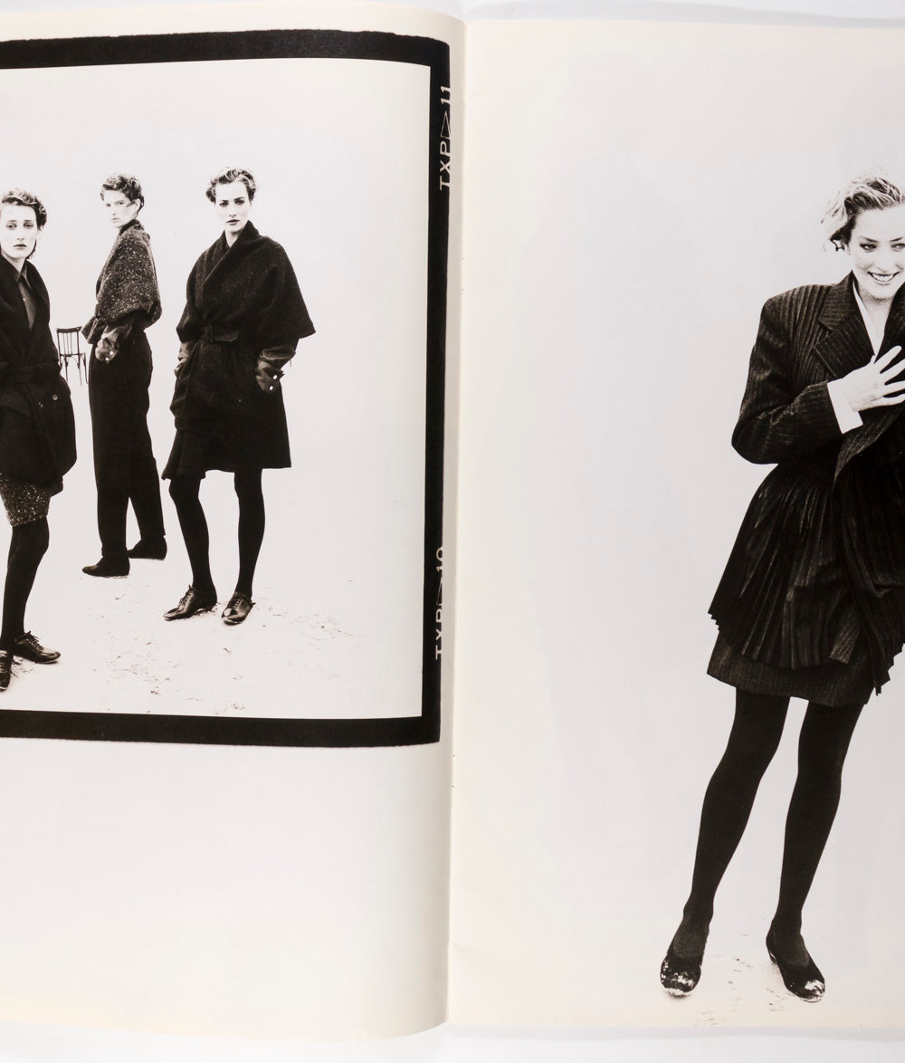 COMME des GARCONS lookbook TATJANA PATITZ Peter Lindbergh 1987 July 97 ELEGANTLY PAPERED Vintage Fashion Magazines